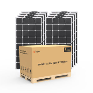 12V 100W Monocrystalline Flexible Solar Panel Array (2-50 Pack)
