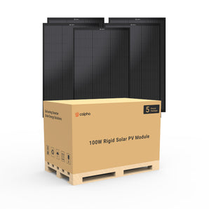 12V 100W Monocrystalline Rigid Solar Panel Array (2-30 Pack)