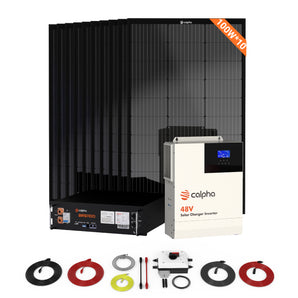 Calpha 1kW 5.12kWh Solar Rigid Panel Kits (5kW Inverter) for Residential Use