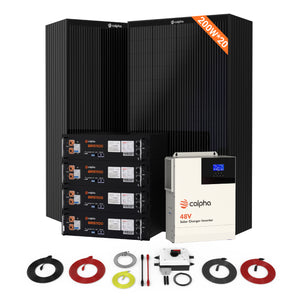 Calpha 4kW 20.48kWh Solar Rigid Panel Kits (5kW Inverter) for Residential Use