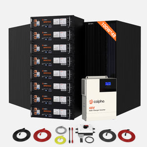 4.8kW 40.96kWh Rigid Solar Panel Kits (5kW Inverter)