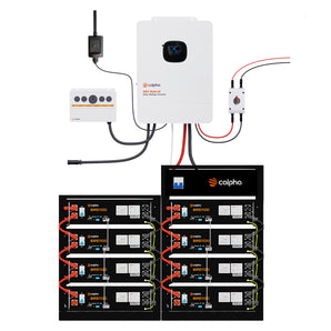 Calpha 40.96kWh Modular Power Kit with 10kw Hybrid Inverter