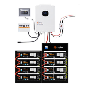 Calpha 40.96kWh Modular Power Kit with 10kw Hybrid Inverter