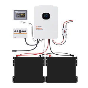 Calpha 10.24Kwh Modular Power Kit with 10kw Hybrid Inverter