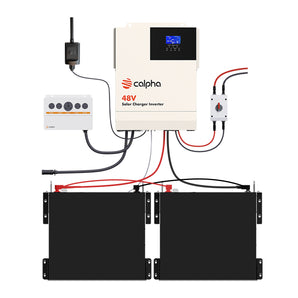 Calpha 10.24Kwh Modular Power Kit with 5kw Chareger Inverter