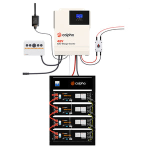 Calpha 20.48kWh Modular Power Kit with 5kw Charger Inverter