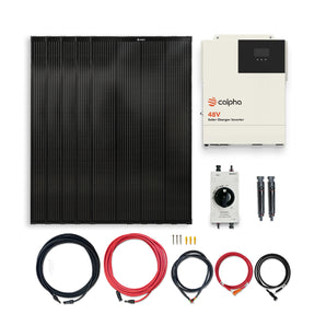 1kW Solar Kit with 5x200W Rigid Panels, and A 3500W All-In-One Inverter